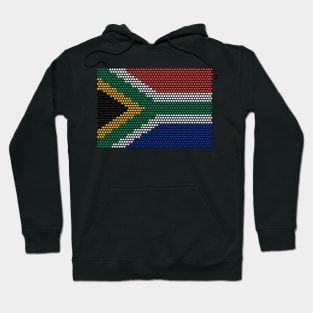 South Africa Flag Traditional BeadWork Effect Hoodie